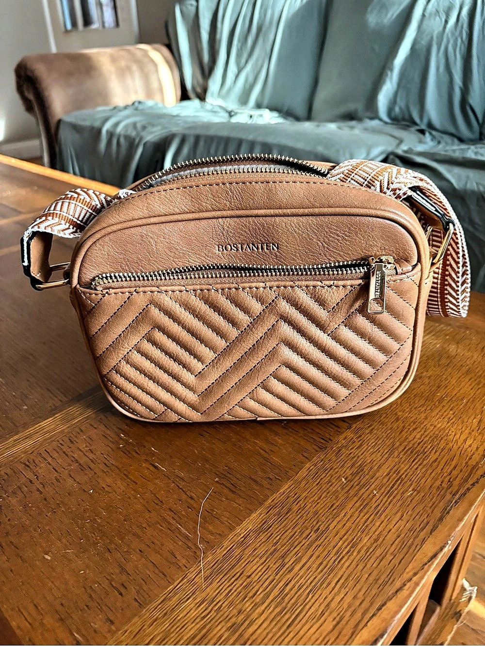 Chevron Quilted Crossbody